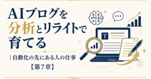 AIブログを分析とリライトで育てる｜自動化の先にある人の仕事【第7章】