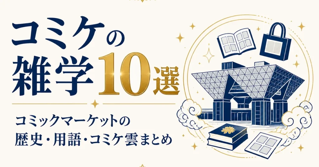 コミケの雑学10選｜コミックマーケットの歴史・用語・コミケ雲まとめ