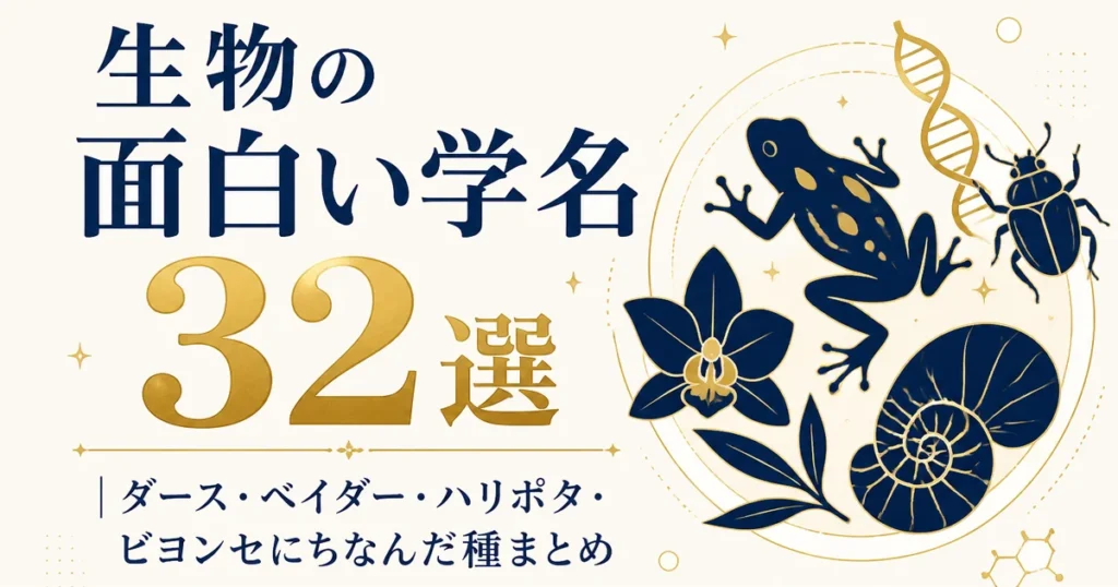 生物の面白い学名32選｜ダース・ベイダー・ハリポタ・ビヨンセにちなんだ種まとめ