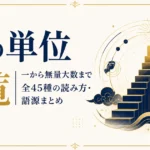 数の単位一覧｜一から無量大数まで全45種の読み方・語源まとめ