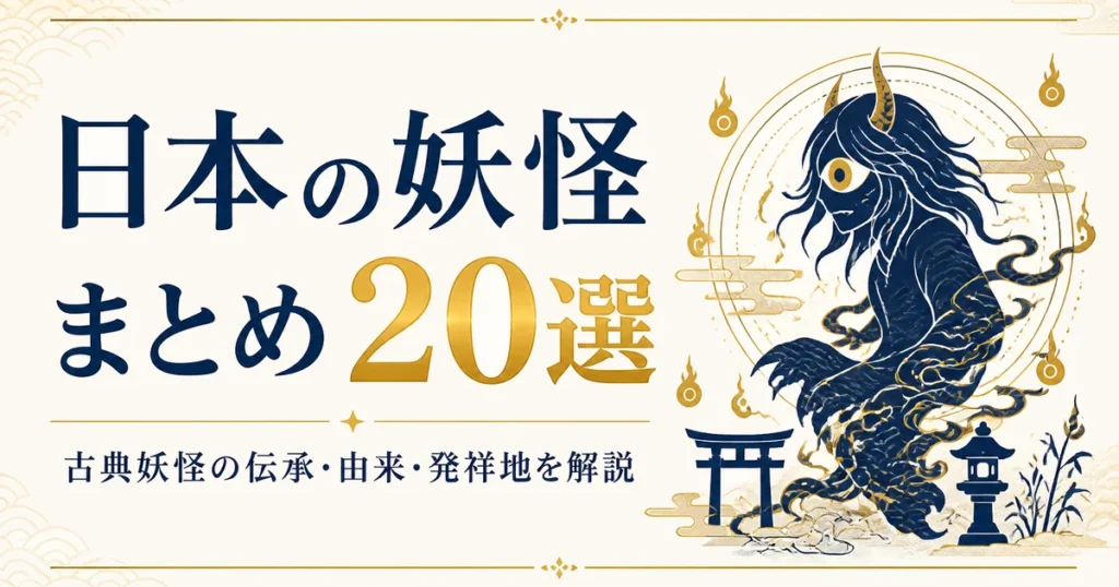 日本の妖怪まとめ20選｜古典妖怪の伝承・由来・発祥地を解説
