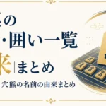 将棋の戦法・囲い一覧｜矢倉・美濃・穴熊の名前の由来まとめ