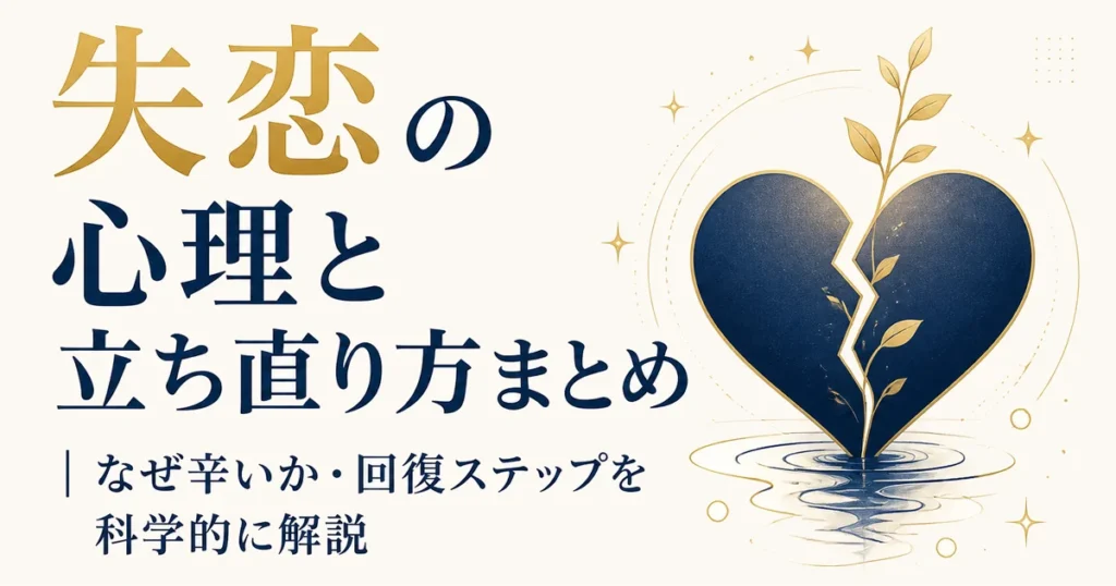 失恋の心理と立ち直り方まとめ｜なぜ辛いか・回復ステップを科学的に解説