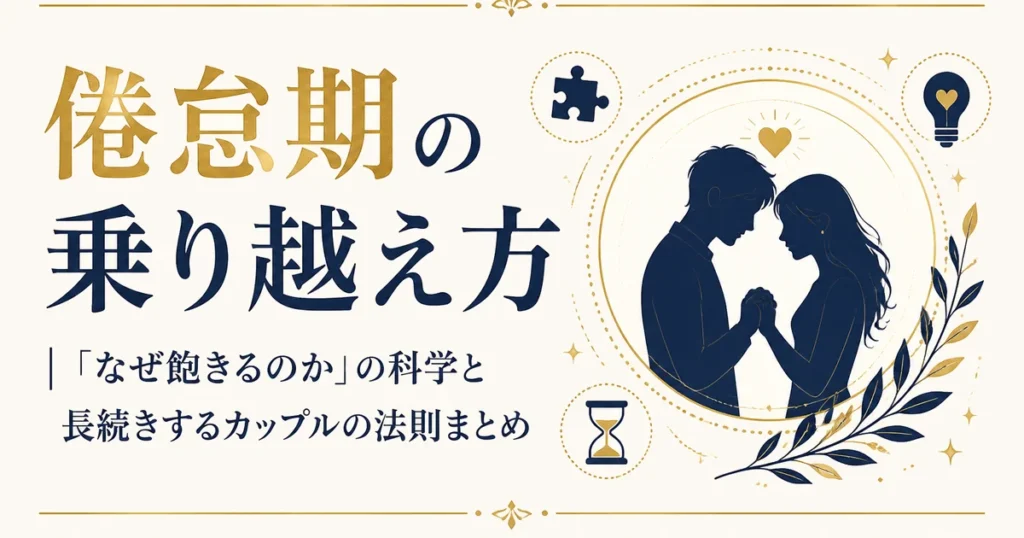 倦怠期の乗り越え方｜「なぜ飽きるのか」の科学と長続きするカップルの法則まとめ
