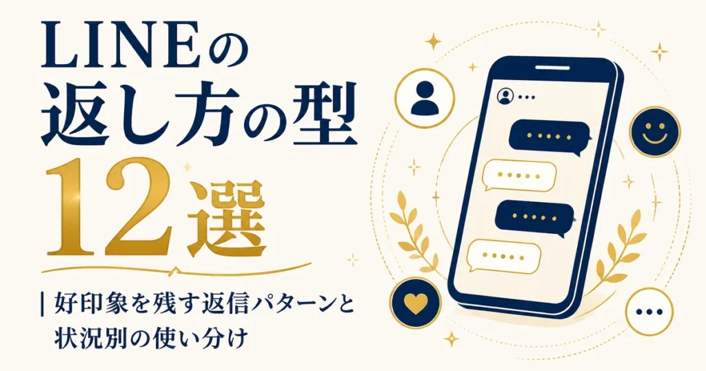 LINEの返し方の型12選｜好印象を残す返信パターンと状況別の使い分け