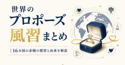世界のプロポーズ風習まとめ｜16カ国の求婚の慣習と由来を解説