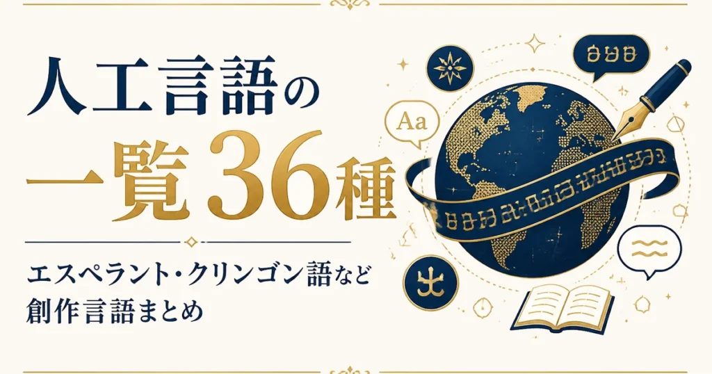 人工言語の一覧36種｜エスペラント・クリンゴン語など創作言語まとめ
