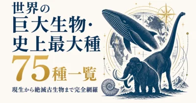 世界の巨大生物・史上最大種75種一覧｜現生から絶滅古生物まで完全網羅