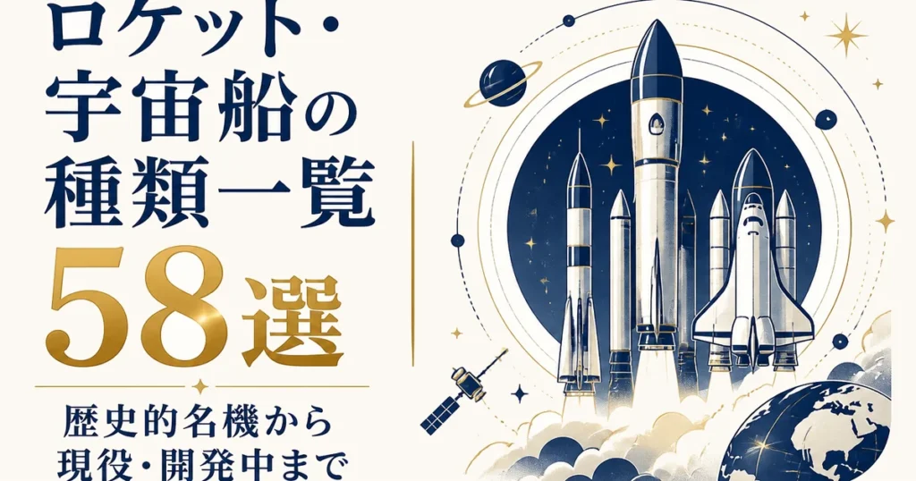 ロケット・宇宙船の種類一覧｜歴史的名機から現役・開発中まで58選