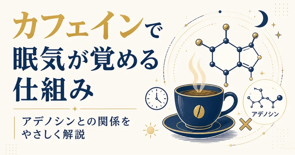 カフェインで眠気が覚める仕組み｜アデノシンとの関係をやさしく解説