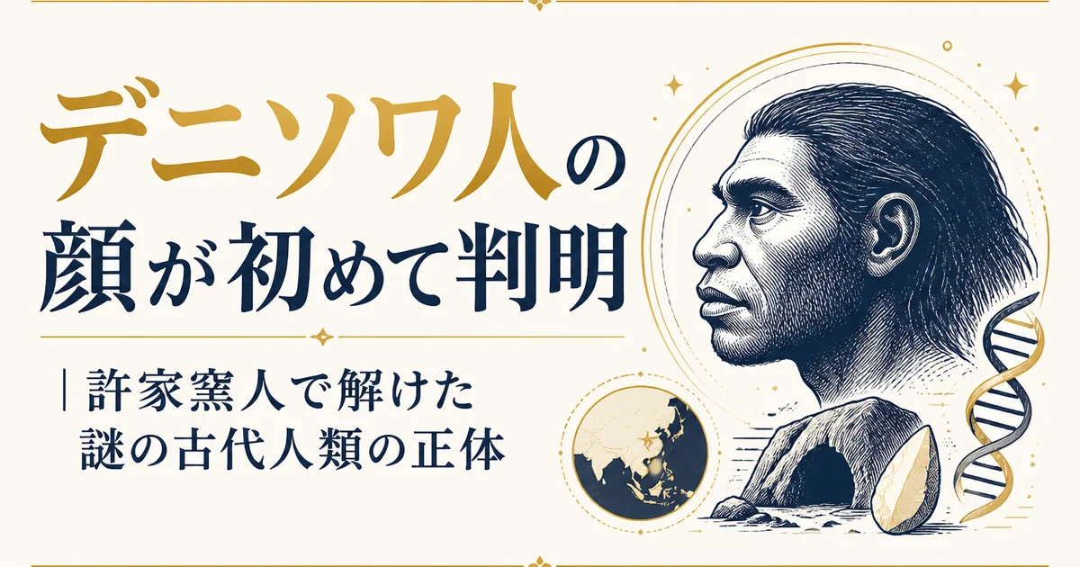 デニソワ人の顔が初めて判明|許家窯人で解けた謎の古代人類の正体