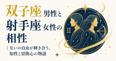 双子座男性と射手座女性の相性｜互いの自由が輝き合う、知性と冒険心の物語