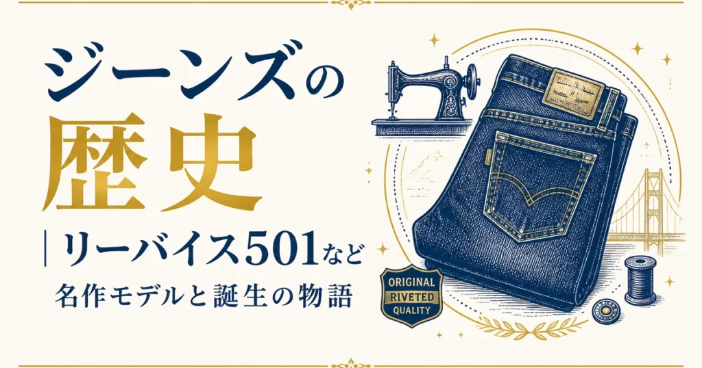 ジーンズの歴史｜リーバイス501など名作モデルと誕生の物語