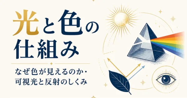 光と色の仕組み｜なぜ色が見えるのか・可視光と反射のしくみ
