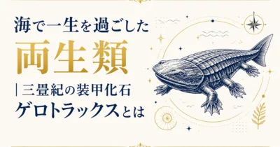 海で一生を過ごした両生類｜三畳紀の装甲化石ゲロトラックスとは