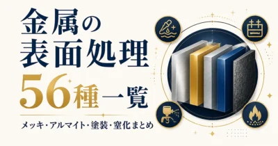 金属の表面処理56種一覧｜メッキ・アルマイト・塗装・窒化まとめ