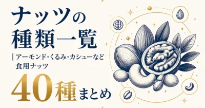 ナッツの種類一覧｜アーモンド・くるみ・カシューなど食用ナッツ40種まとめ