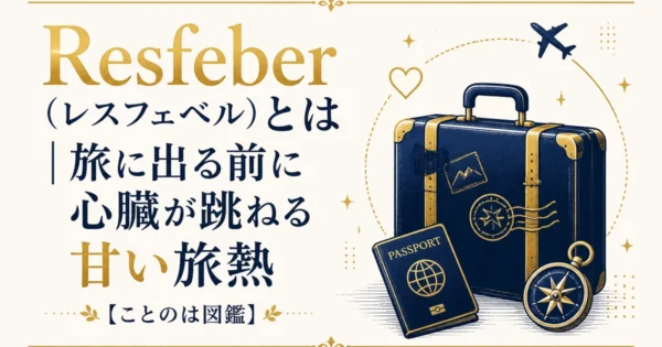 Resfeber（レスフェベル）とは｜旅に出る前に心臓が跳ねる甘い旅熱【ことのは図鑑】